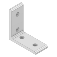 MODULAR SOLUTIONS ANGLE BRACKET<BR>30 SERIES 60MM TALL X 30MM WIDE W/HARDWARE